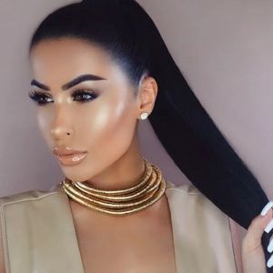 Rope choker tribal necklace.